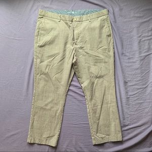 Old Navy Plaid Straight Leg Pants Built In Flex